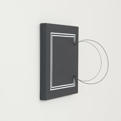 Excesses (distortions, squares, black) - a Paint Artowrk by Antonella Bergamin